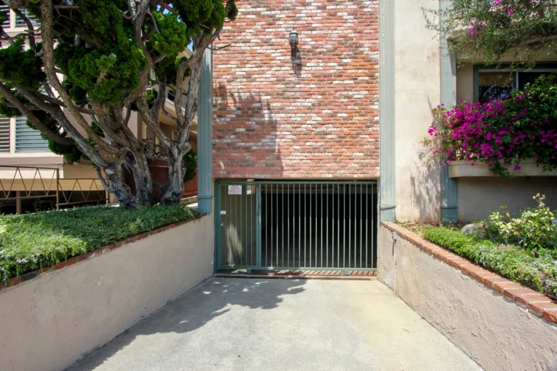 Access to the parking garage at the 1021 5th St community