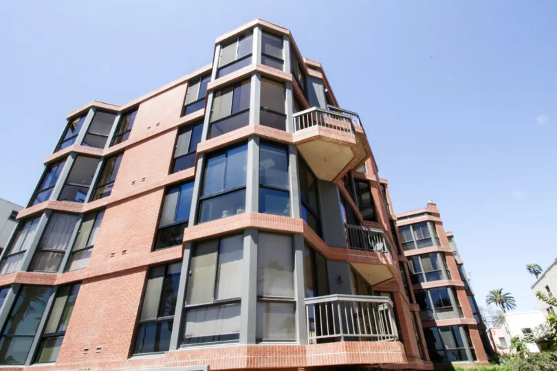 The balconies at 1033 Ocean in Santa Monica