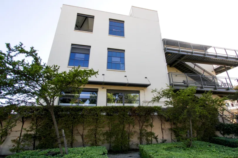 The windows at 12th Street Lofts in Santa Monica