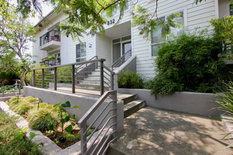 There is plenty of green garden space at the 832 Euclid community