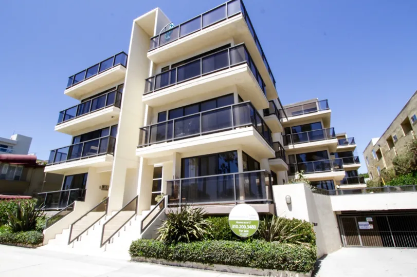 The landscaping seen around 833 Ocean in Santa Monica
