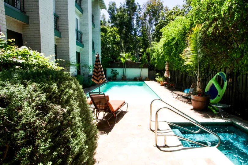 The pool into Coral Tree Villas