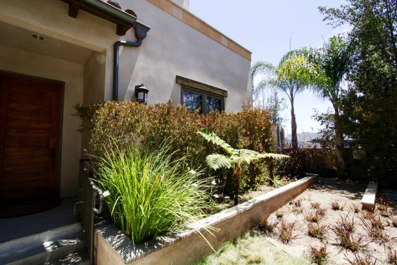 The landscaping at Euclid Luxury Condominiums