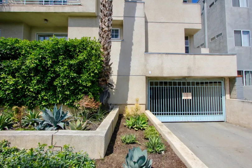 Gated parking garage at Imperial in Santa Monica California
