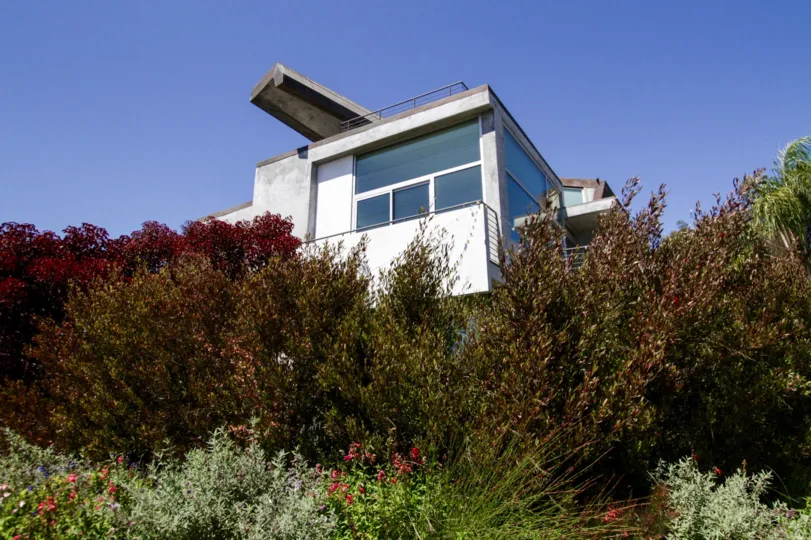 The landscaping at Ocean Park Lofts in Santa Monica