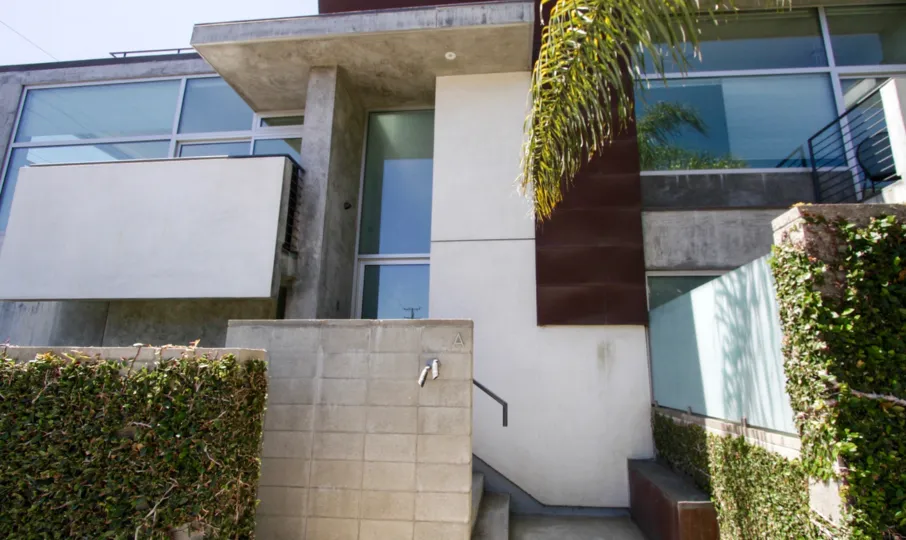 The entrance into Ocean Park Lofts in Santa Monica
