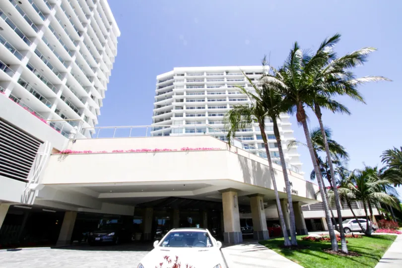The valet parking option for Ocean Towers