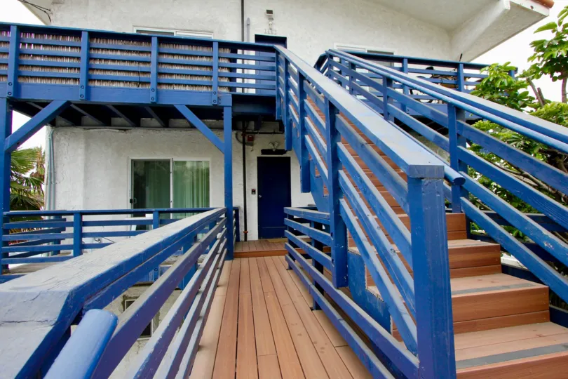 A great day in the Ocean View Santa Monica with a stair case.