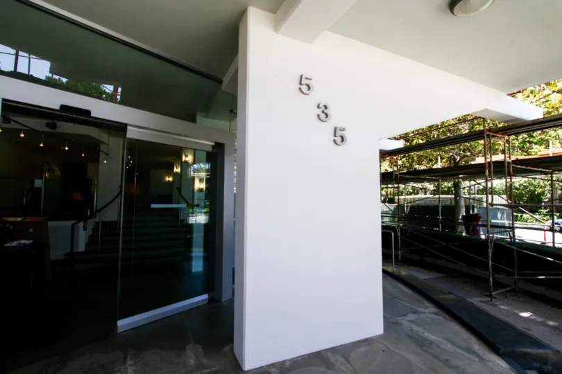 The address for Ocean Aire in Santa Monica