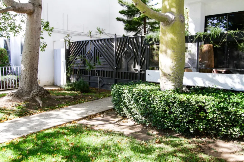 The gated section of the Palm Tower