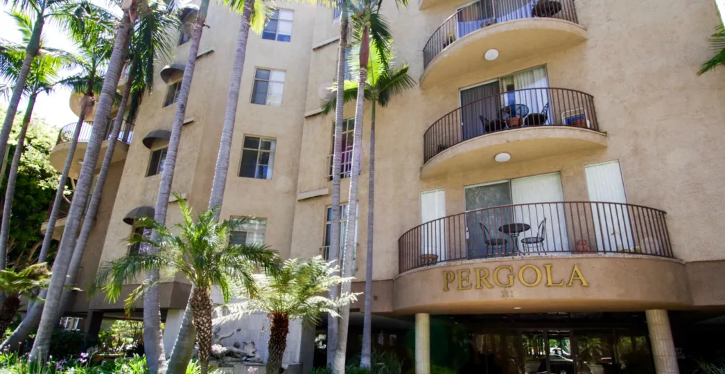 The balconies at the Pergola in Santa Monica