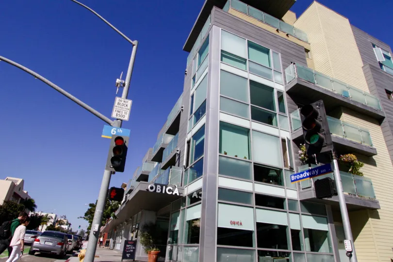 The Positano building in Santa Monica