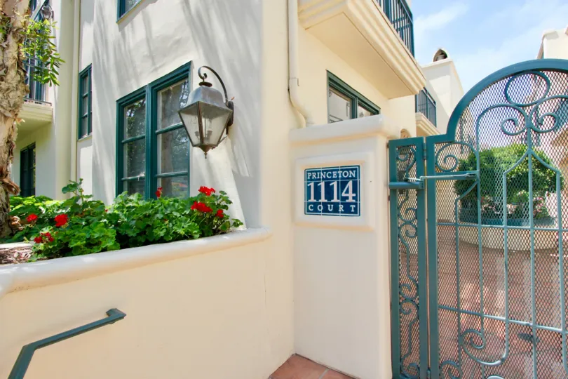 sunny day in santa monica california at princeton court