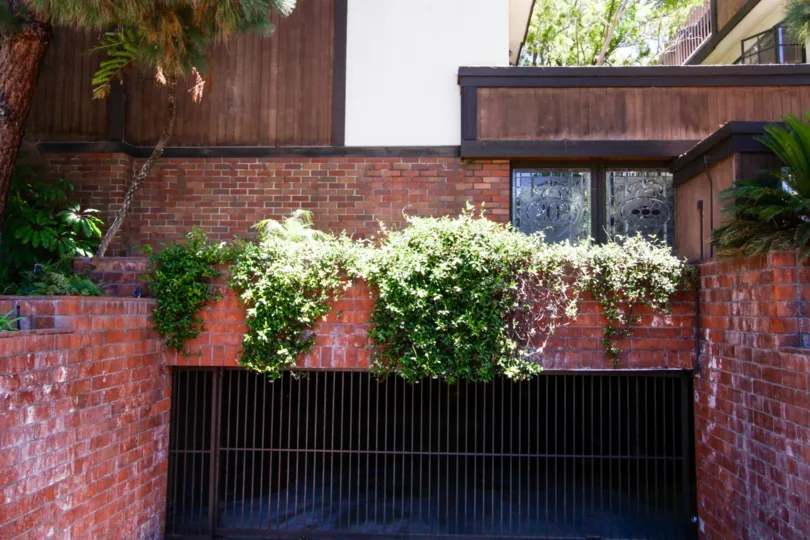 The parking at San Vicente Ocean Townhomes in Santa Monica