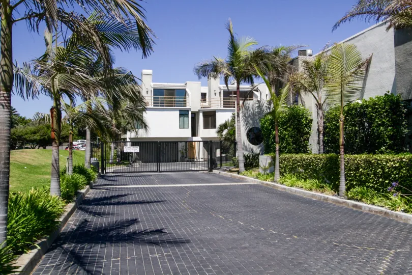 The gated entrance into Sea Colony I