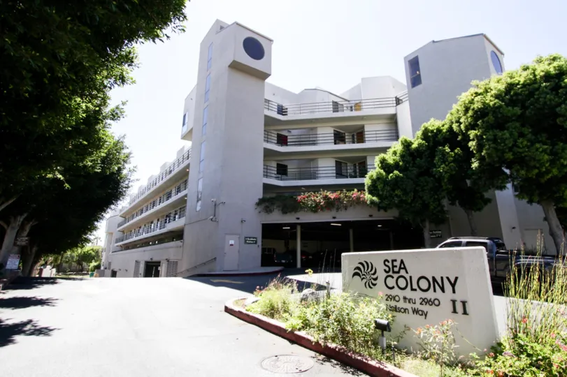 The sign in front of the Sea Colony II