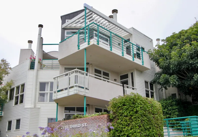 Interesting modern architecture of the Sea View Collection.