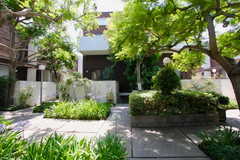 Seabreeze Townhomes in the middle of Trees in the city of santa monica