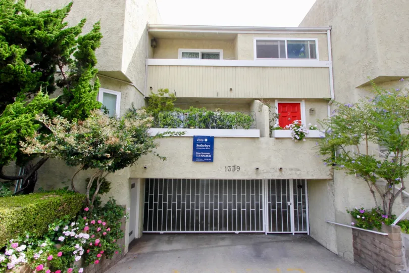 Entrance view of beautiful 1339 Sierra Vista, Santa Monica, California