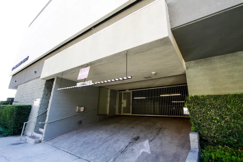 The parking garage for Sorrento Grill