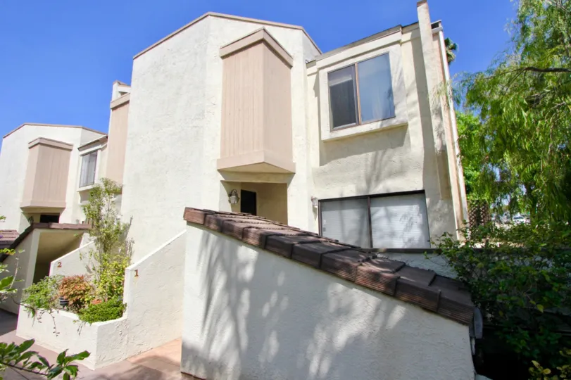 White building in santa monica with black windows