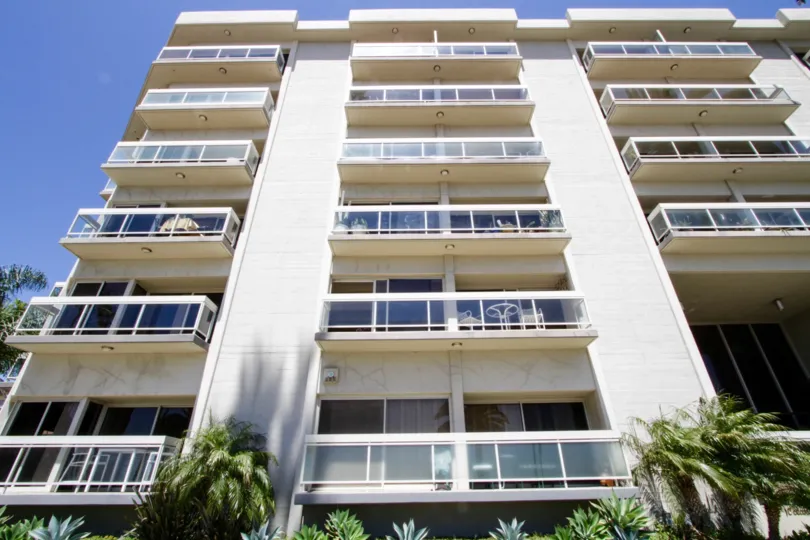 The balconies at The Pacifican