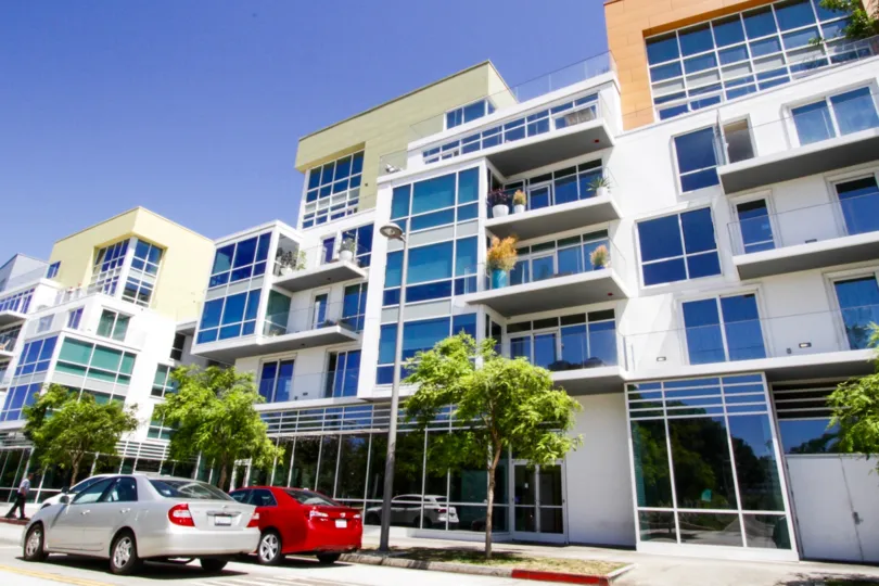 The balconies seen at The Waverly