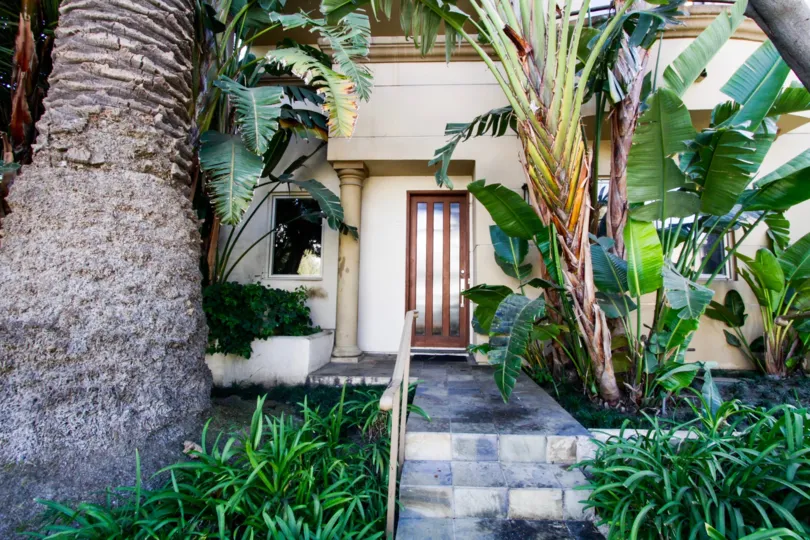 The entrance at Third Street Townhomes in Santa Monica