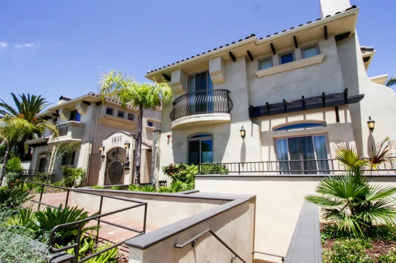 The staris at Twelve Street Townhomes in Santa Monica