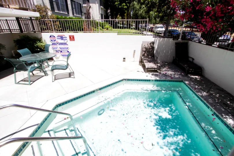 The pool at Vicente Court