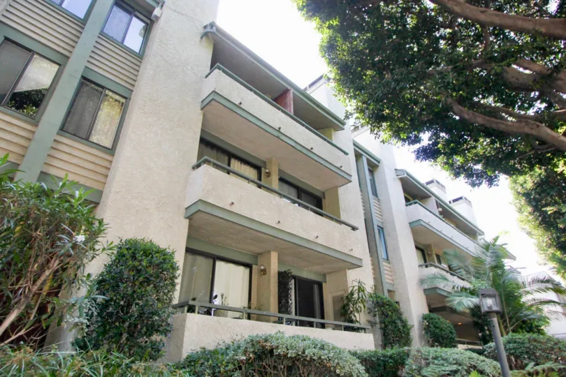 Some balconies at the lovely Villa Centinela in Santa Monica California