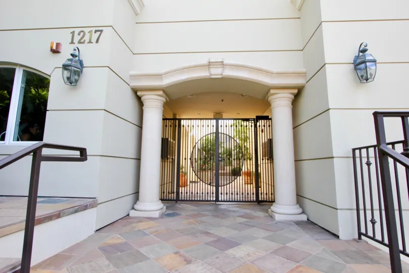 1217 number home with white walls and metals in California