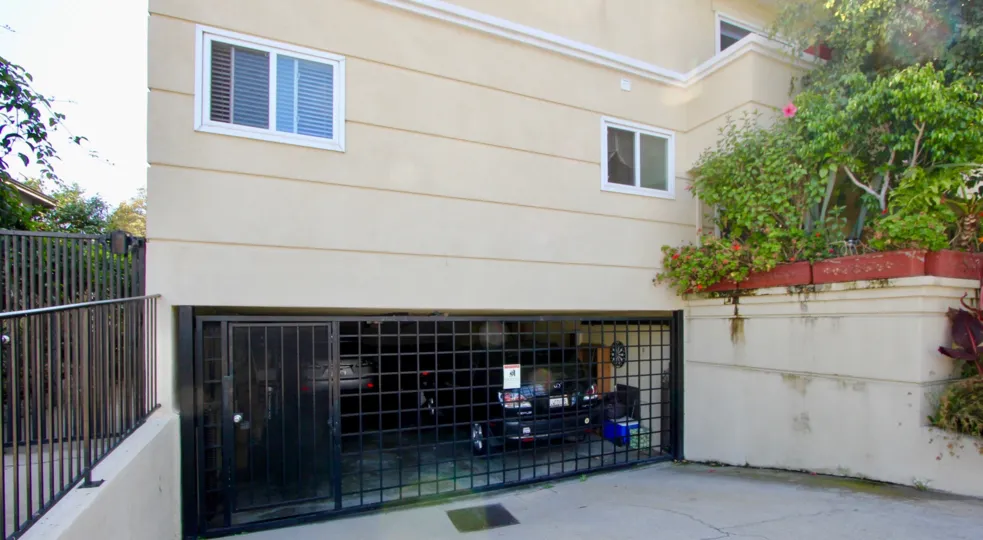 Garage gate for Yale St Condos in Santa Monica California