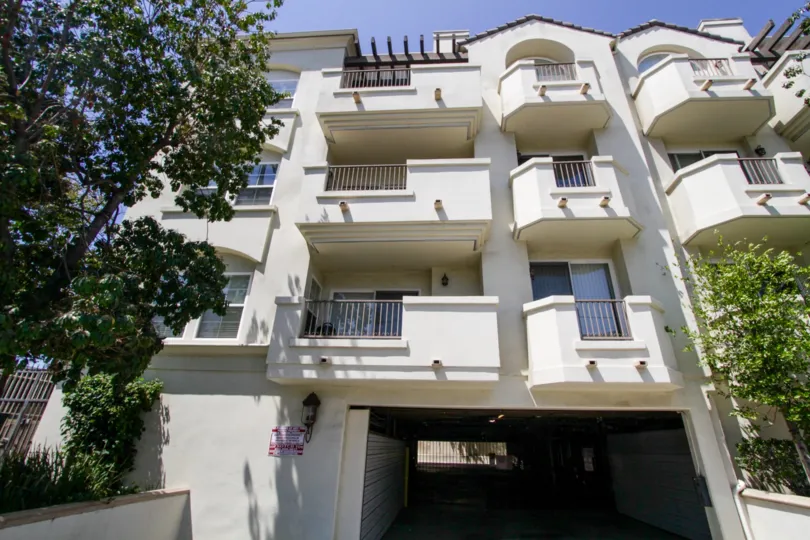 The balconies seen at 13935 Burbank Blvd in Sherman Oaks
