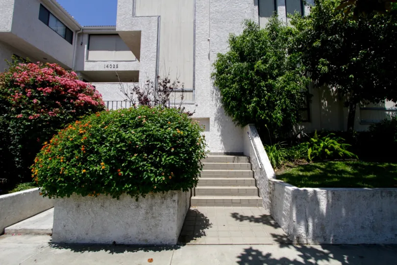 The stairs up to 14025 Riverside Dr