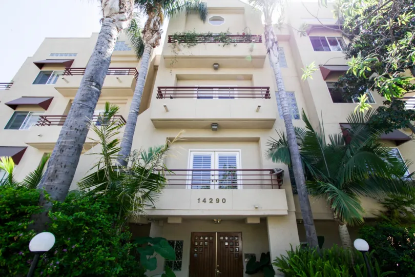 The doors into 14290 Dickens St