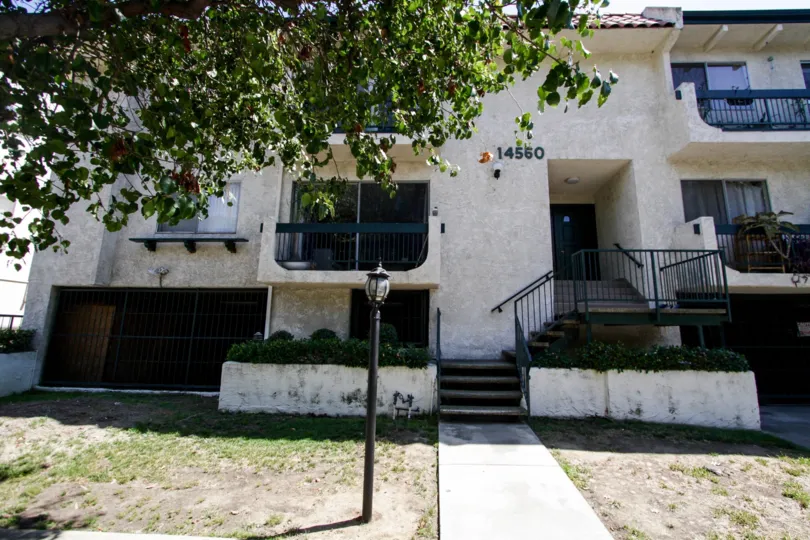 The sidewalk into 14560 Clark St