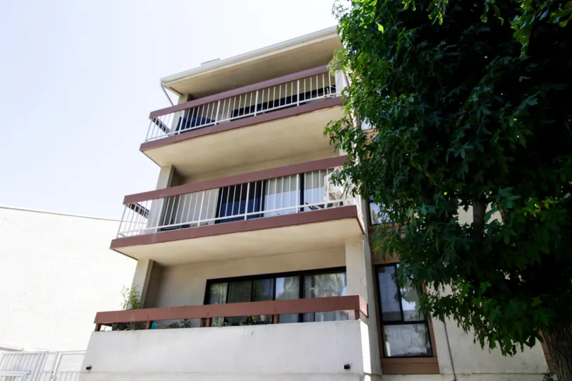 The balconies at 4542 Willis Ave in Sherman Oaks