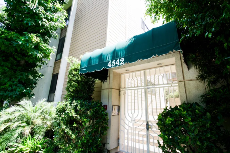 The entrance into 4542 Willis Ave in Sherman Oaks