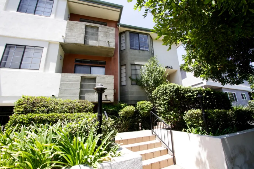 The stairs up to 4543 Willis Ave