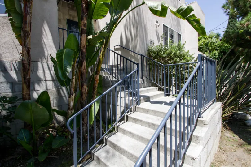 The stairs leading up to 4915 Coldwater Canyon