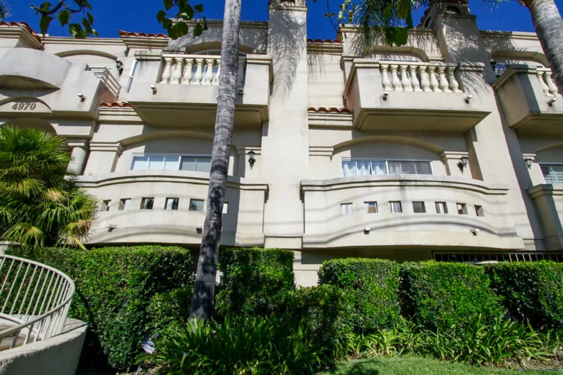 The balconies seen at 4970 Kester Ave