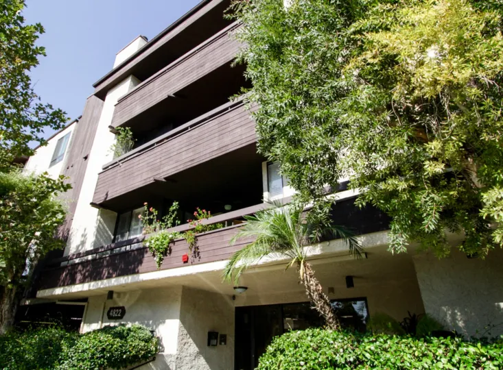 The balconies seen at Andover Court