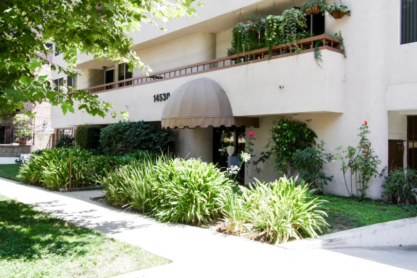 The entrance into Benefit Terrace in Sherman Oaks