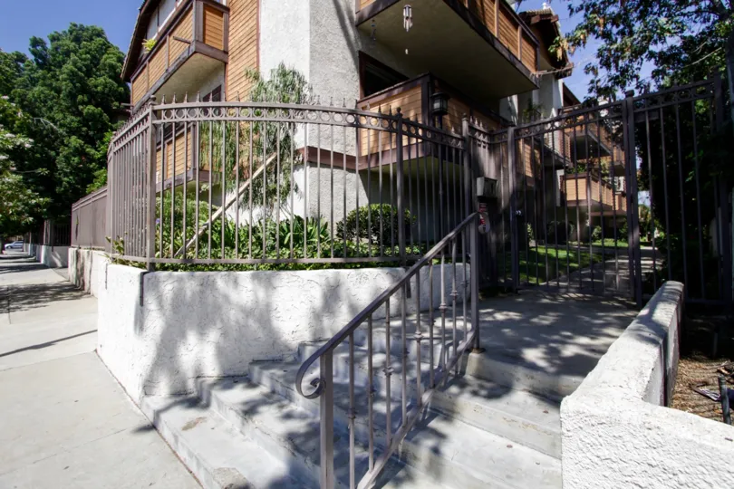 The stairs into Cameron Court in Sherman Oaks