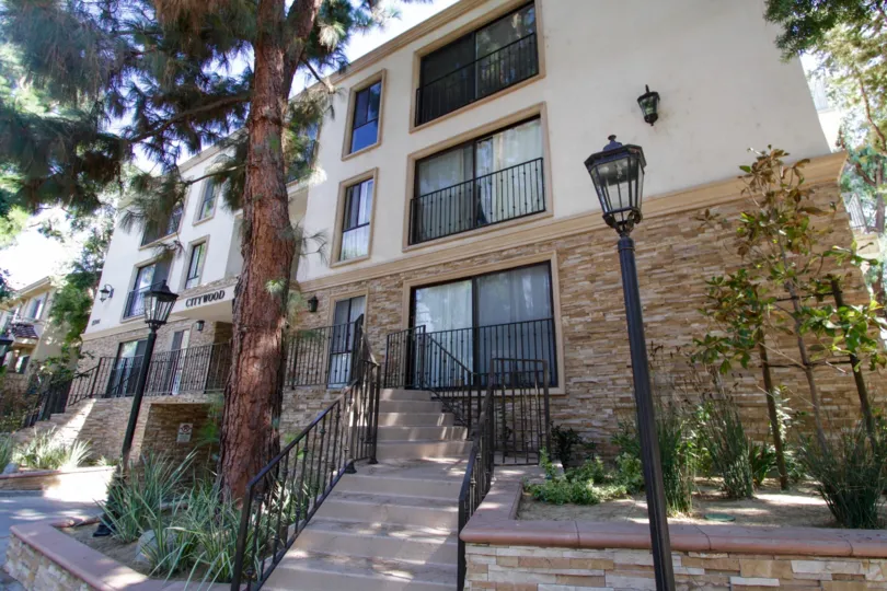 The entrance into Citywood Condominiums