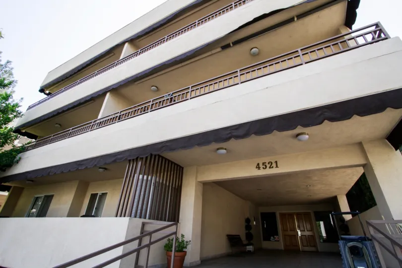 The balconies at Colbath Capri in Sherman Oaks