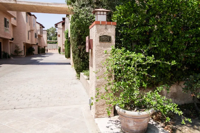 The plaque announcing the Coldwater Garden Terrace