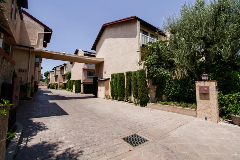 The landscaping around Coldwater Garden Terrace in Sherman Oaks