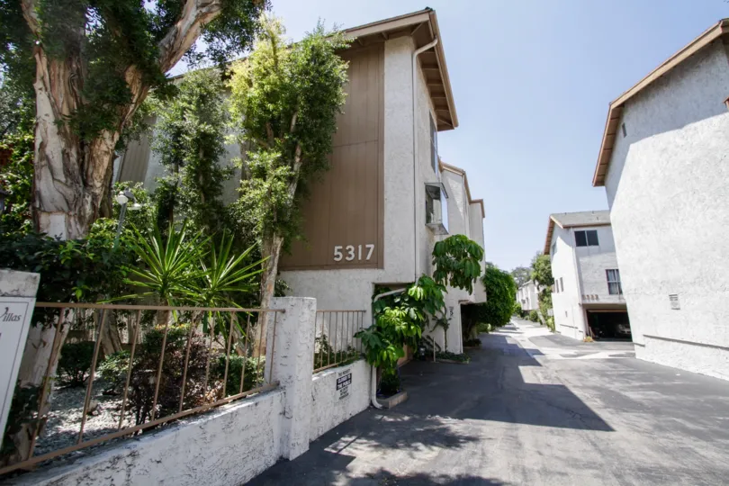 The address on the side of the Coldwater Villas building